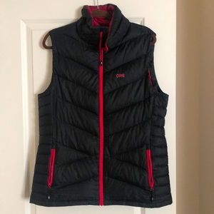 Cirq women’s down vest XL red/black